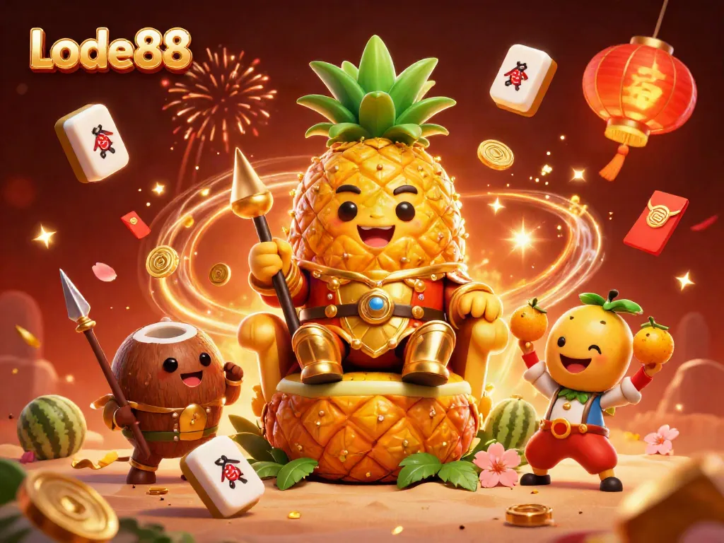 Experience the thrill of Lode88 with vibrant casino-themed characters and elements in a dynamic 3D scene.