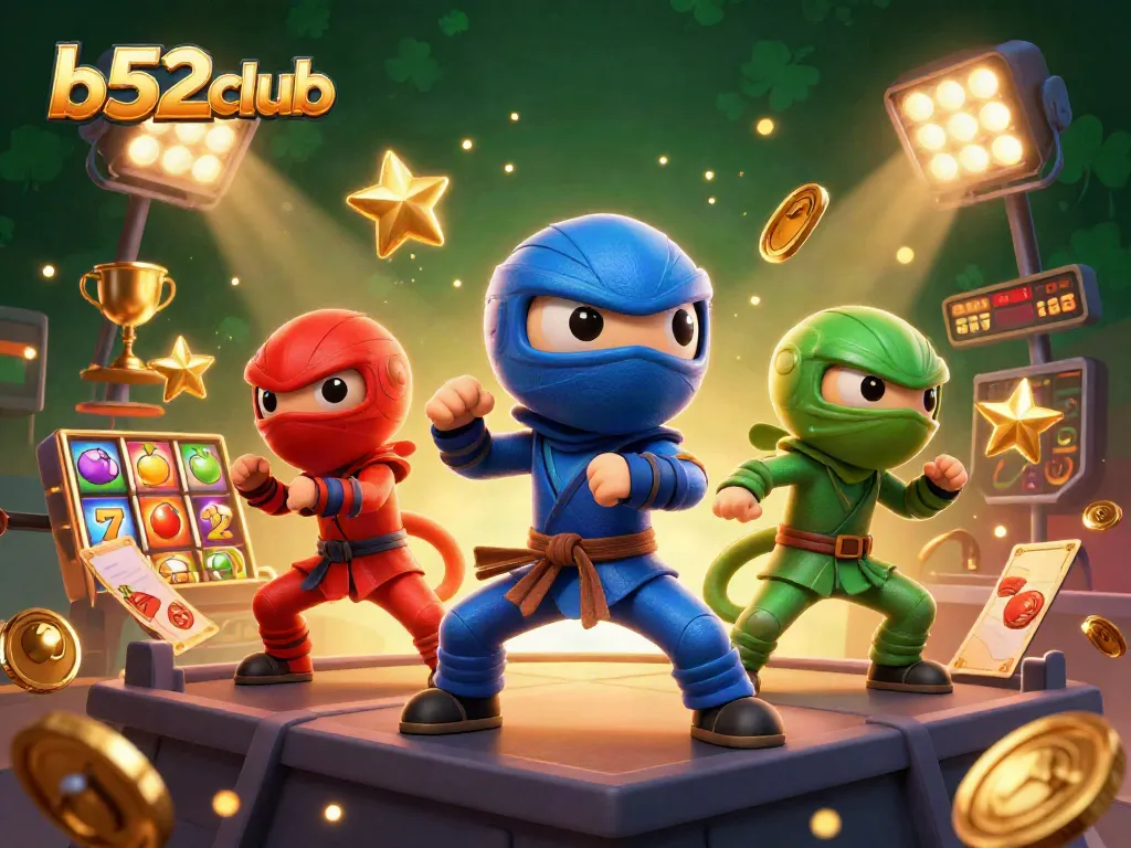 Engage with b52club's thrilling slot experience amidst dynamic casino action and vibrant visuals.
